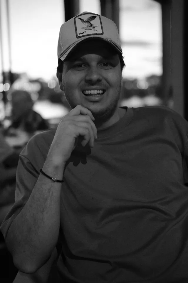 Lawrence Ghinea, indie hacker and design systems creator, in a focused portrait